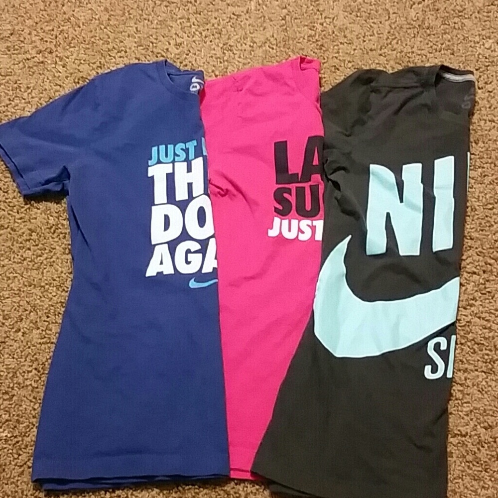 3 Nike workout shirts